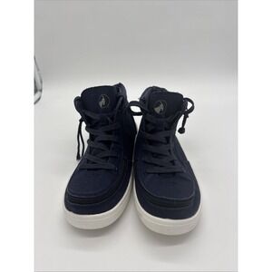 Billy Navy Blue Adaptive Wear Gym Shoes With Zip Up Closure Boys Size 5 EUC